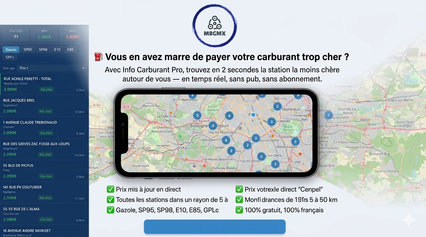 Info Carburant Pro application